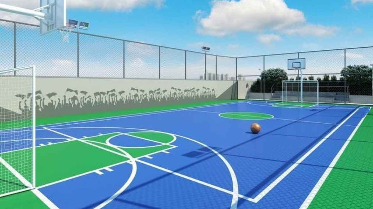 Build an outdoor basketball court