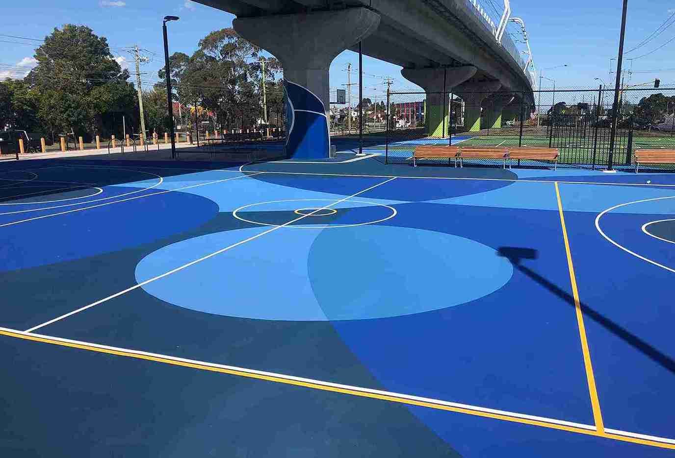 Polymeric-Rubber-Basketball-Court