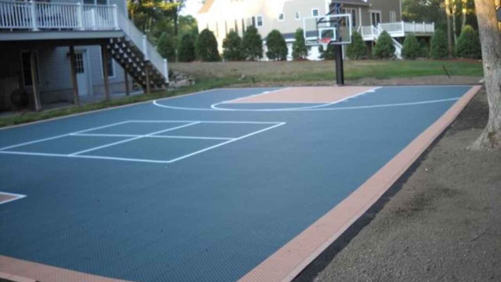 driveway basketball court dimensions
