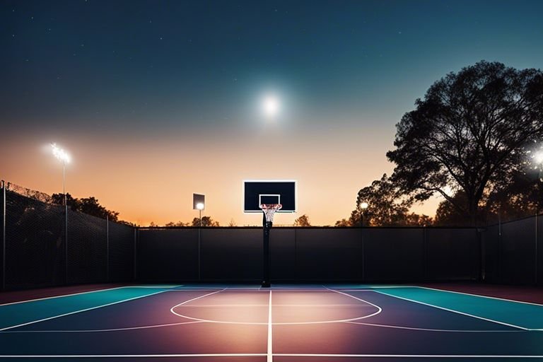 Solar light for Basketball court