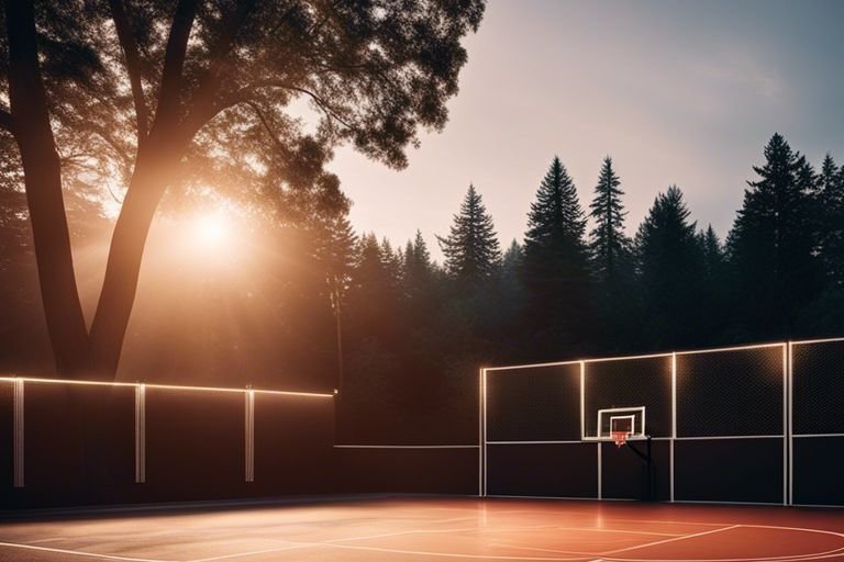 Solar light for Basketball court