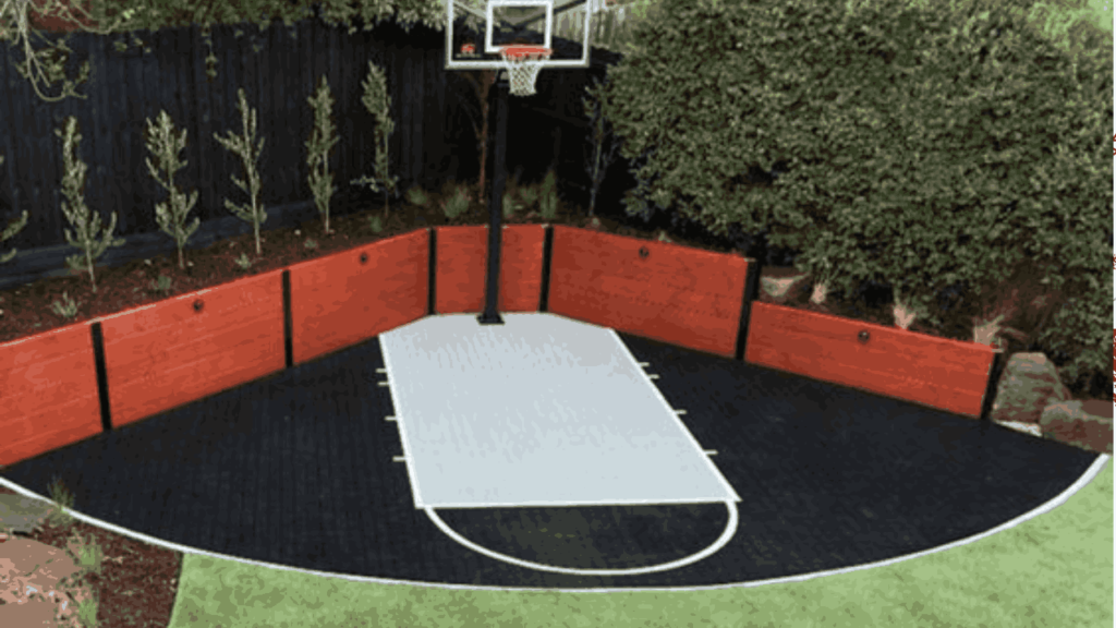 Cheap DIY Backyard Outdoor Basketball Courts