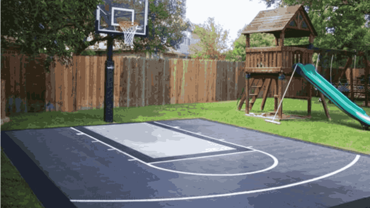 Half Court Basketball Size in Meters