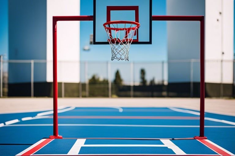 paint a basketball court on concrete