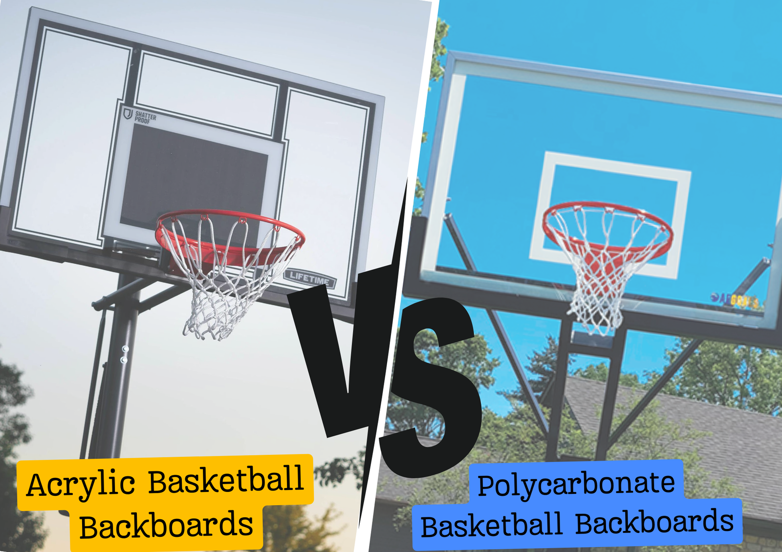 Acrylic vs. Polycarbonate Basketball Backboard