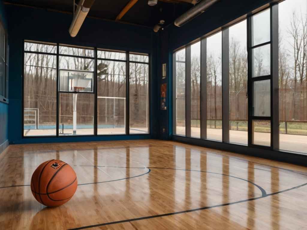 use outdoor basketball indoors