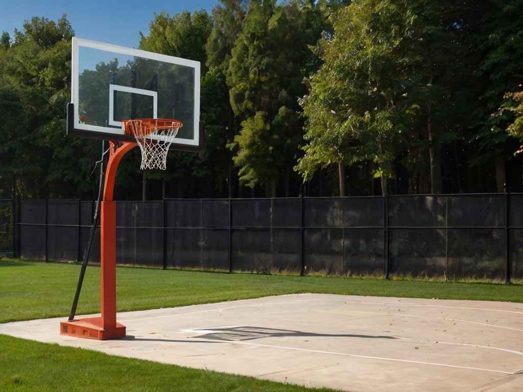 Outdoor Basketball Backboard is Made Of