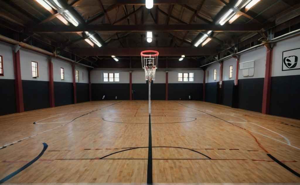 What is an indoor basketball courts