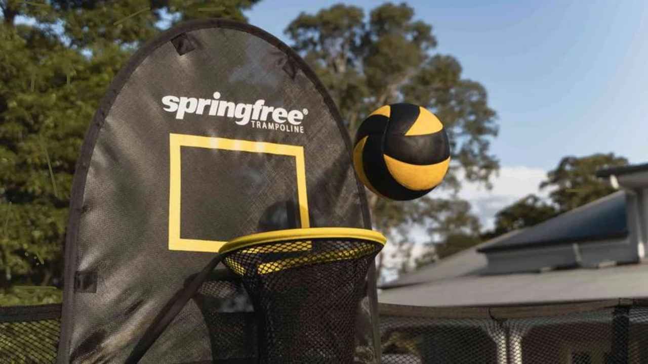 springfree trampoline basketball hoop installation