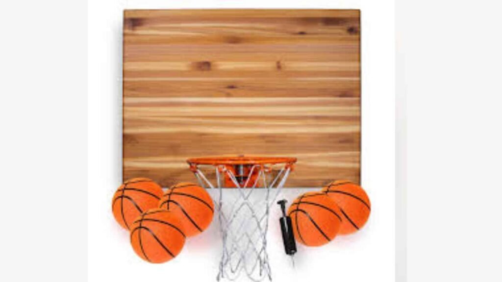 Wooden mini basketball hoops made of