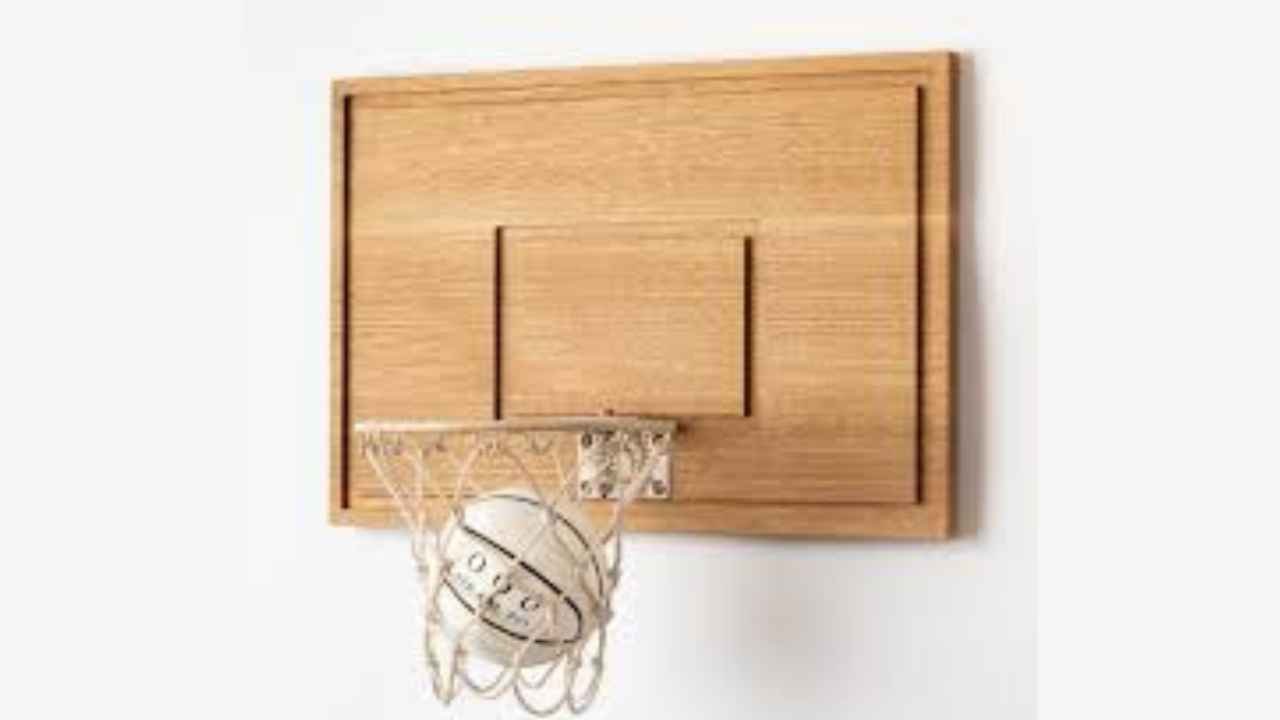 Wooden mini basketball hoops made of