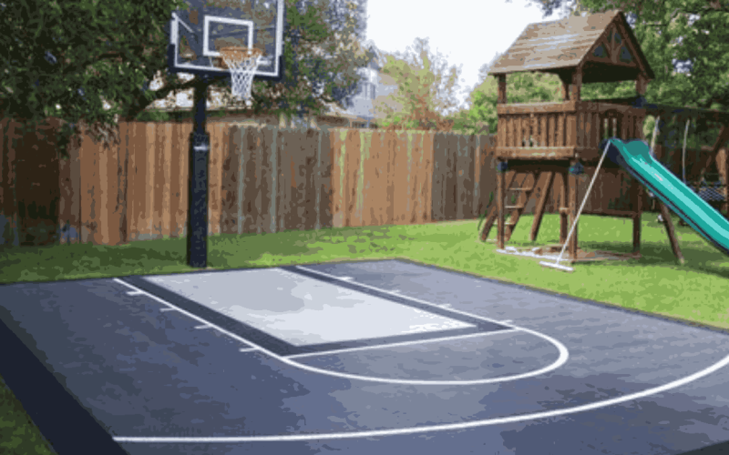Half Court Basketball Size in Meters