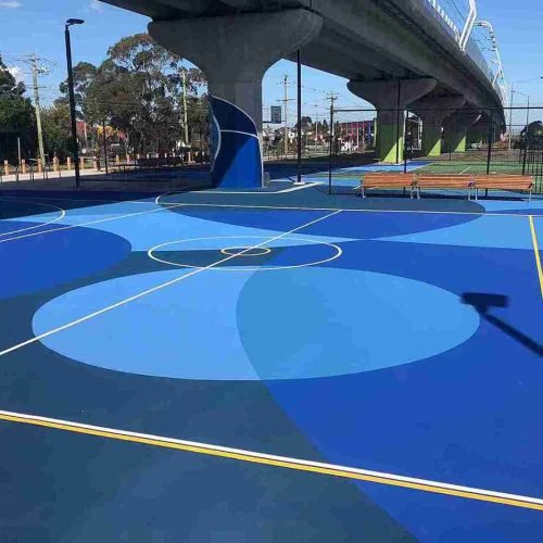 The Magic of Polymeric Rubber Basketball Court !!