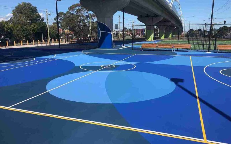 The Magic of Polymeric Rubber Basketball Court !!